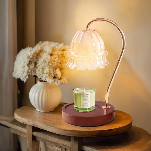 Fragrance Candle Warmer Lamp with 2 Bulbs Electric Candle Warmer with Timer & Dimmer for Home Decor