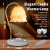 Fragrance Candle Warmer Lamp with 2 Bulbs Electric Candle Warmer with Timer & Dimmer for Home Decor