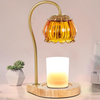 Candle Warmer Lamp with Timer, Dimmable Electric Candle Warmer Melter, Small & Large Jar Fragrance Candle Holders for Home Decoration Gift for Women, Golden-Green